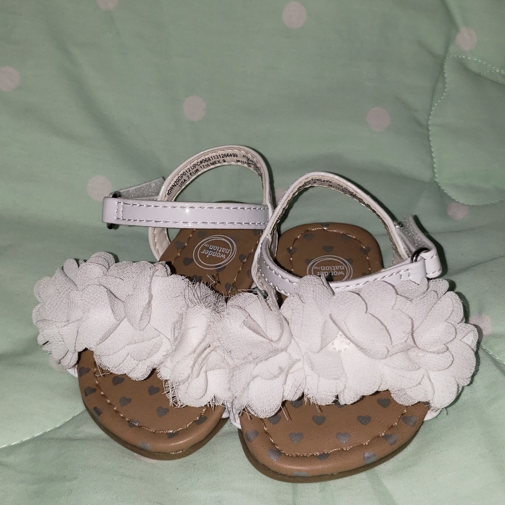 Size 2 white sandal